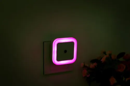 Luminária Abajur Led Infantil Luz De Emergência Night Light Rosa - 3