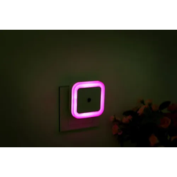 Luminária Abajur Led Infantil Luz De Emergência Night Light Rosa - 3