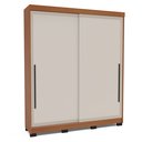 Ver imagem 2 de Guarda Roupa 2 Portas de Correr 2 Gavetas Móveis Valência Bege/Freijo/Creme