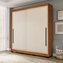 Ver imagem 1 de Guarda Roupa 2 Portas de Correr 2 Gavetas Móveis Valência Bege/Freijo/Creme