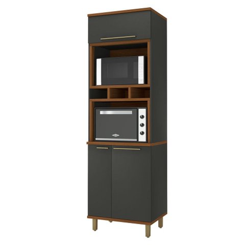 Torre Quente Munique 3 Portas 4 Prateleiras 6154.24 Chumbo - Indekes
