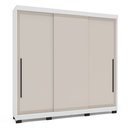 Ver imagem 2 de Guarda-Roupa 3 Portas de Correr 4 Gavetas Valência Bege/Branco/Creme