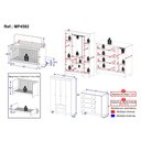 Ver imagem 4 de Quarto de Bebê Completo com Berço Americano 3 em 1 Allegra Multimóveis Mp4582 Branco/off White