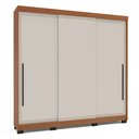 Ver imagem 2 de Guarda-Roupa 3 Portas de Correr 4 Gavetas Valência Bege/Freijo/Creme