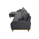 Ver imagem 5 de Sofá 3 Lugares com Chaise Lado Esquerdo 250cm em Veludo Mercúrio  