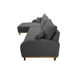 Sofá 3 Lugares com Chaise Lado Esquerdo 250cm em Linho Mercúrio - 5