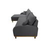 Sofá 3 Lugares com Chaise Lado Esquerdo 250cm em Veludo Mercúrio   - 5
