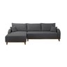 Sofá 3 Lugares com Chaise Lado Esquerdo 250cm em Veludo Mercúrio   - 4