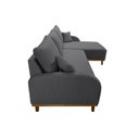 Ver imagem 5 de Sofá 3 Lugares com Chaise Lado Direito 250cm em Veludo Mercúrio