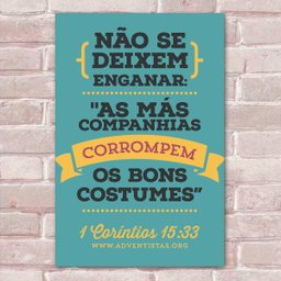 Placa Decorativa Versículos Bíblicos 22-30X45Cm - 1
