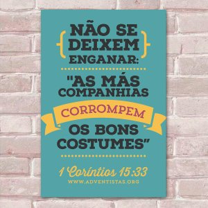 Placa Decorativa Versículos Bíblicos 22-30X45Cm