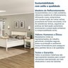 Conjunto Cama Casal, Guarda-Roupa 6 Portas 2 Mesas de Cabeceira Ananda CabeCasa MadeiraOriginals - 15