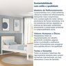 Conjunto Dormitório Cama Solteiro 1 Guarda-Roupa 4 Portas Ananda CabeCasa MadeiraOriginals - 19