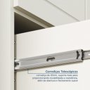 Ver mais imagens de Conjunto Cama Casal Guarda-Roupa 6 Portas Ananda CabeCasa MadeiraOriginals Bege/Off White/Mel