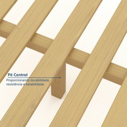 Conjunto Cama Casal Guarda-roupa 6 Portas Ananda CabeCasa MadeiraMadeira - 11