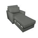 Ver imagem 2 de Poltrona Cama Meca_ma que Se Transforma em Sofá Cama Solteiro Resistente e Confortável em Sarja Algo