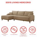 Ver imagem 7 de Sofá 4 Lugares com Chaise Lado Esquerdo 300cm em Linho Mercúrio Bege