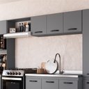 Ver imagem 1 de Armário de Cozinha Aéreo 3 Portas Light Móveis Cinza