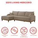 Ver imagem 7 de Sofá 4 Lugares com Chaise Lado Esquerdo 300cm em Veludo Mercúrio Marrom