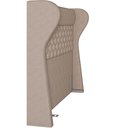 Ver mais imagens de Kit Cabeceira Cama Box Queen 160 Cm Madrid com Puff Recamier Santorini Linho Bege Escuro- Lyam Decor