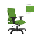 Ver imagem 3 de Cadeira de Escritório Giratória Base Preta Diretor Infinity Star Martiflex Verde Limão