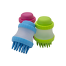Escova Aplicadora Para Banho Seco e Massageador de Pets Azul - 2