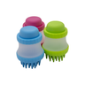 Escova Aplicadora Para Banho Seco e Massageador de Pets Azul - 5