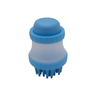 Escova Aplicadora Para Banho Seco e Massageador de Pets Azul - 3