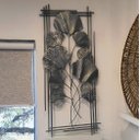 Ver imagem 4 de Adorno de Parede Folhagens Prata na Moldura 100cm