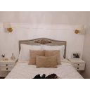 Ver imagem 2 de Kit 2 Mesas de Cabeceira Suspensas Provençal 25cm com 2 Gavetas MDF 15mm Branco Mesa de Cabeceira Mo