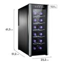 Ver imagem 4 de Adega Climatizada Electrolux 12 Garrafas Acb12 Alumínio Escovado Preto Bivolt