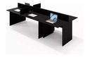 Ver imagem 3 de Mesa Escritório Plataforma - 6 Lugares 2,70 X 1,20 - Preta Atacadão Moveis Escritório