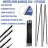 Conjunto Varetas Barraca Iglu 3 Pessoas Reposição Mor Preto - 2