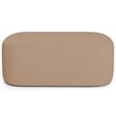 Ver imagem 3 de Kit 02 Puffs Decorativos Orgânicos para Living Quarto 100cm Doha W01 Linho Bege Escuro - Lyam Decor