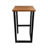 Bancada Gourmet 180cm com 3 Banquetas Industriais Bistrô Premium Base Preta - 4