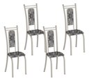 Ver imagem 1 de Kit 4 Cadeiras Paris Corino Paraopeba Tubo Champanhe