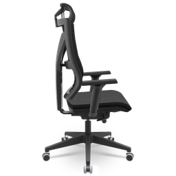 Cadeira Darix X+ Slider Braços 3d Pu Plaxmetal Nacional Revestida - Poliéster Preto - 2
