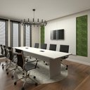 Ver imagem 1 de Conjunto Sala de Reunião Mesa 3,20m Painel para Tv Cinza F5 Cor:cinza