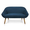 Ver imagem 5 de Kit 01 Namoradeira 02 Lugares e 02 Poltronas Giratória Giovana Suede Base Madeira MM30 - D’Rossi - A