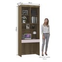 Ver imagem 3 de Bancada de Estudos Modulada 90cm 1 Porta e 1 Gaveta Paris Luciane Móveis