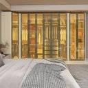 Ver mais imagens de Guarda-Roupa Modulado Reflecta 9 Portas 339,2cm x 240cm Mod 015 100% MDF Innova Bege/Off White