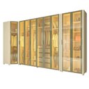 Ver imagem 3 de Guarda-Roupa Modulado Reflecta 9 Portas 339,2cm x 240cm Mod 015 100% MDF Innova Bege/Off White