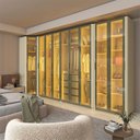 Ver imagem 1 de Guarda-Roupa Modulado Reflecta 9 Portas 339,2cm x 240cm Mod 015 100% MDF Innova Bege/Off White
