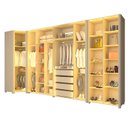 Ver imagem 6 de Guarda-Roupa Modulado Reflecta 9 Portas 339,2cm x 240cm Mod 015 100% MDF Innova Bege/Off White