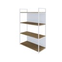 Ver mais imagens de Estante 04 Prateleiras c/Fundo Yon 80cm Est.Branca