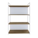 Ver imagem 7 de Estante 04 Prateleiras c/Fundo Yon 80cm Est.Branca