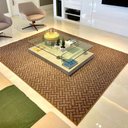 Ver imagem 2 de Tapete Carpete Elegante Trama 2,00 X 2,50 Titulos Cor Marrom
