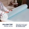 Pillow Top Casal Viscoelástico Espuma da Nasa 138x188x4cm Bf Colchões - 3