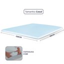 Ver imagem 6 de Pillow Top Casal Viscoelástico Espuma da Nasa 138x188x4cm Bf Colchões