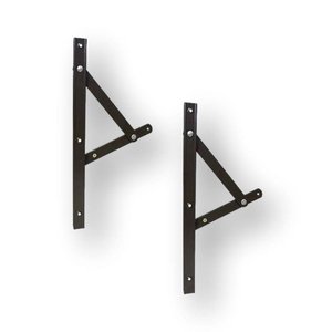 Braço Suporte Janela Maxim Ar Alumínio 30cm Marrom